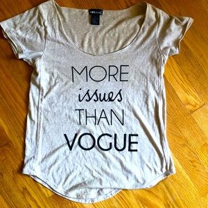 Beige More Issues Than Vogue Shirt